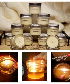 4oz. 100% Pure Shea Butter Massage Candles
